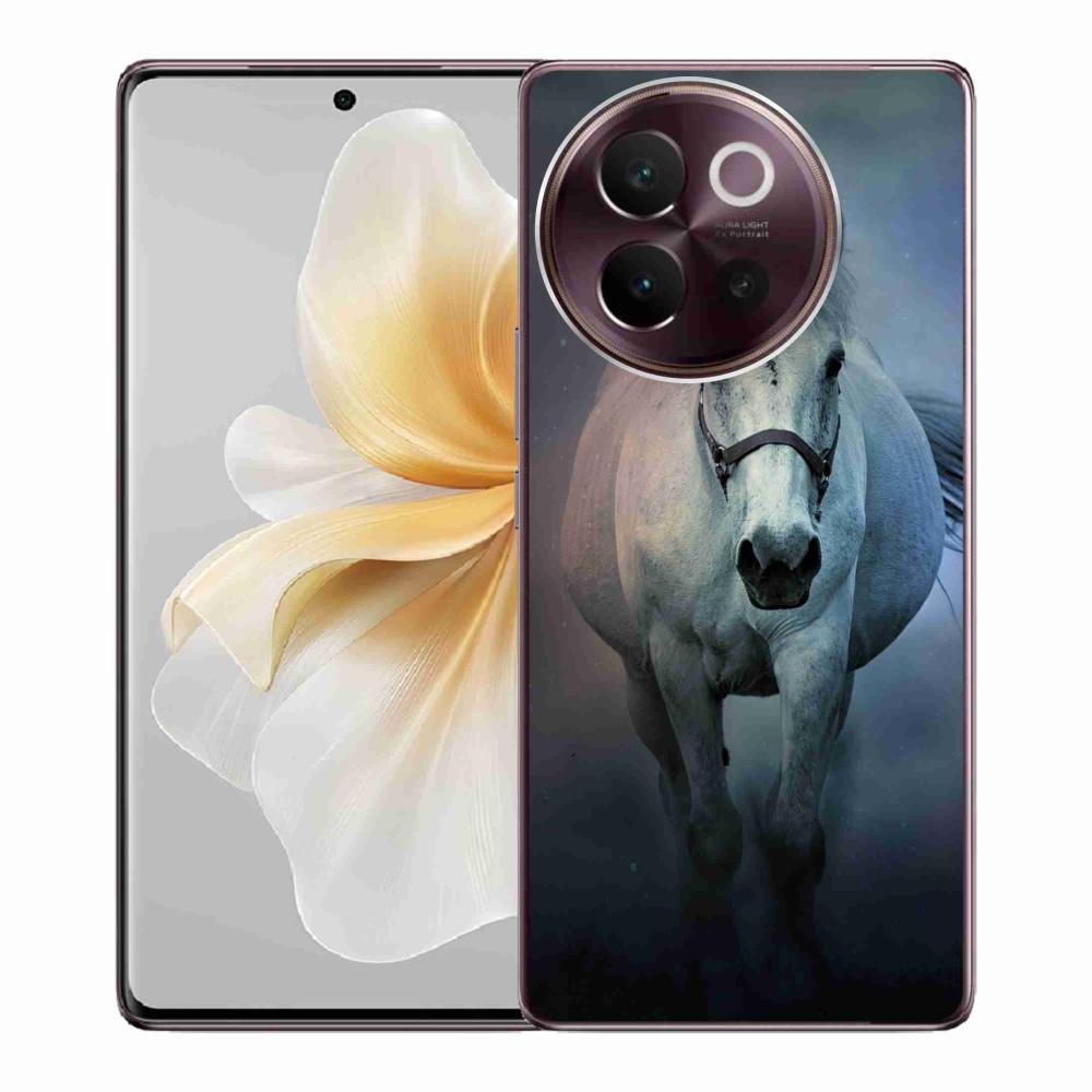 Gél tok mmCase a Vivo V40 Lite 5G-hez - futó fehér ló