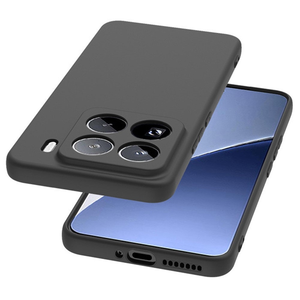 Matt zselés tok Xiaomi 15 Pro-hoz - fekete
