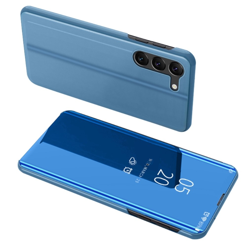 Átlátszó zárófedél matt előlappal Samsung Galaxy S24+ készülékre - kék
