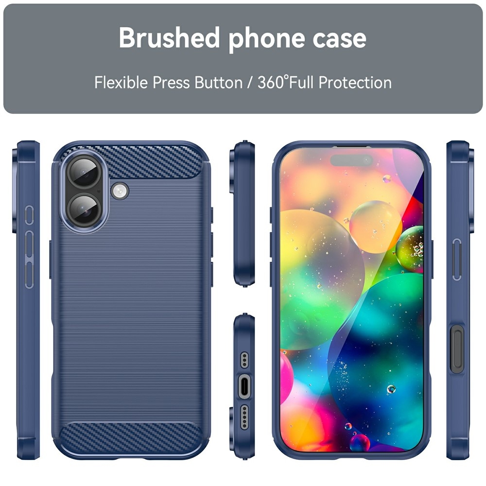 Szénálló zselés tok iPhone 17 készülékhez - kék