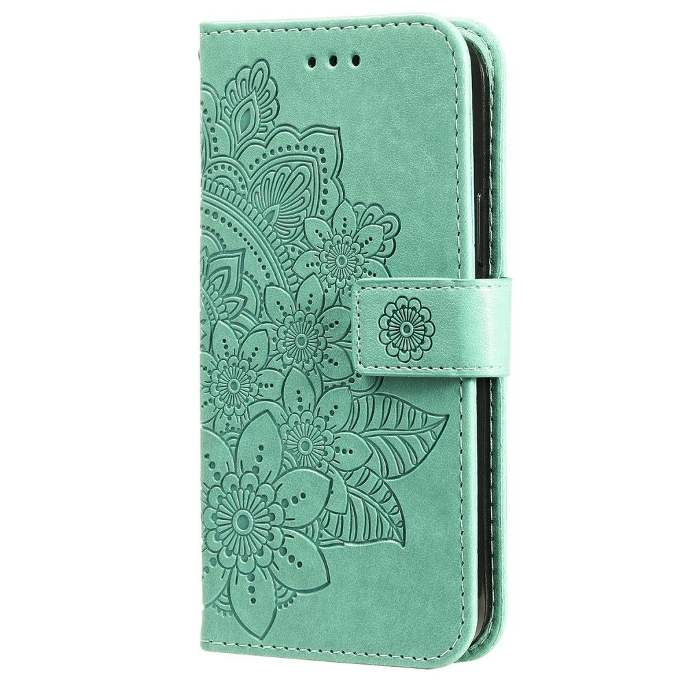 Mandala könyvtáska Honor X8b-hez - teal színű