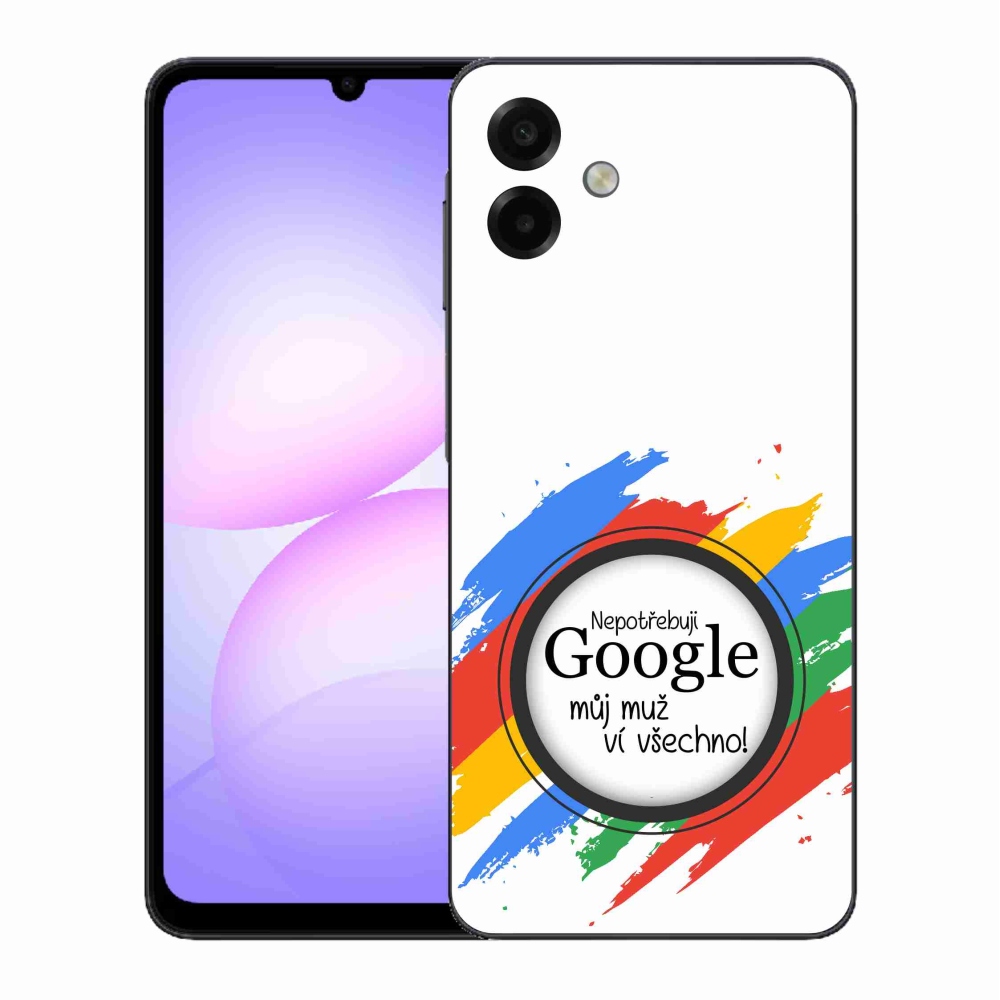Gél borító mmCase Samsung Galaxy A07 4G - az ember mindent tud fehér háttérrel