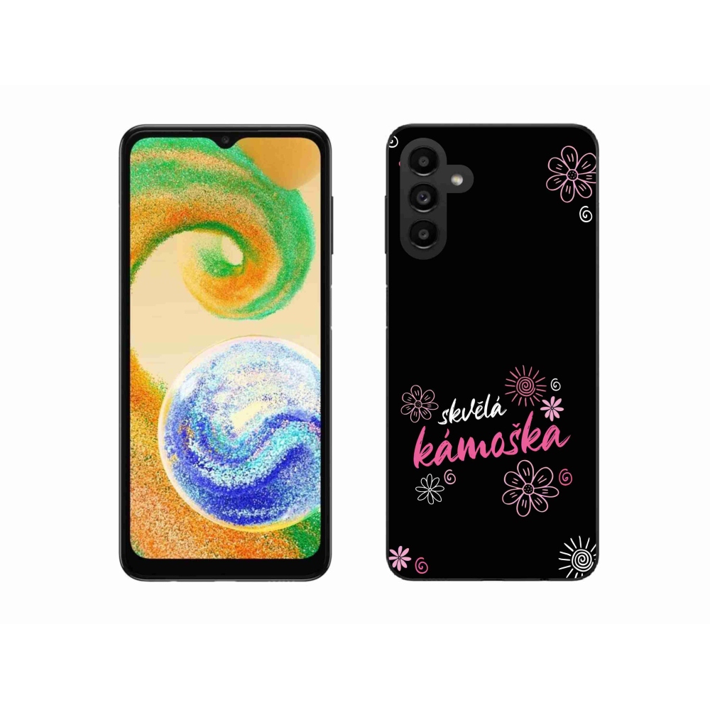 Gél borítás mmCase Samsung Galaxy A04s (164.7x76.7x9.1mm) - nagyszerű barát fekete háttérrel