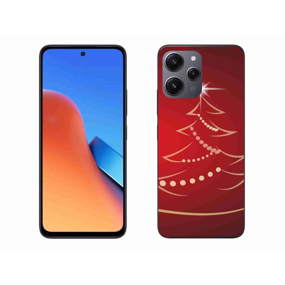 Gél borító mmCase a Xiaomi Redmi 12-hez - karácsonyfa karikatúra