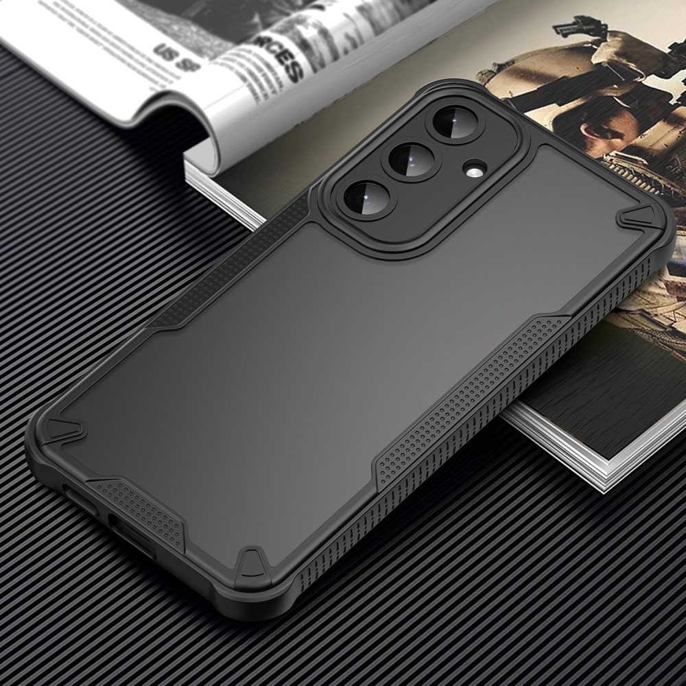 Fagyasztott, tartós borítás Samsung Galaxy S25+ készülékhez - fekete