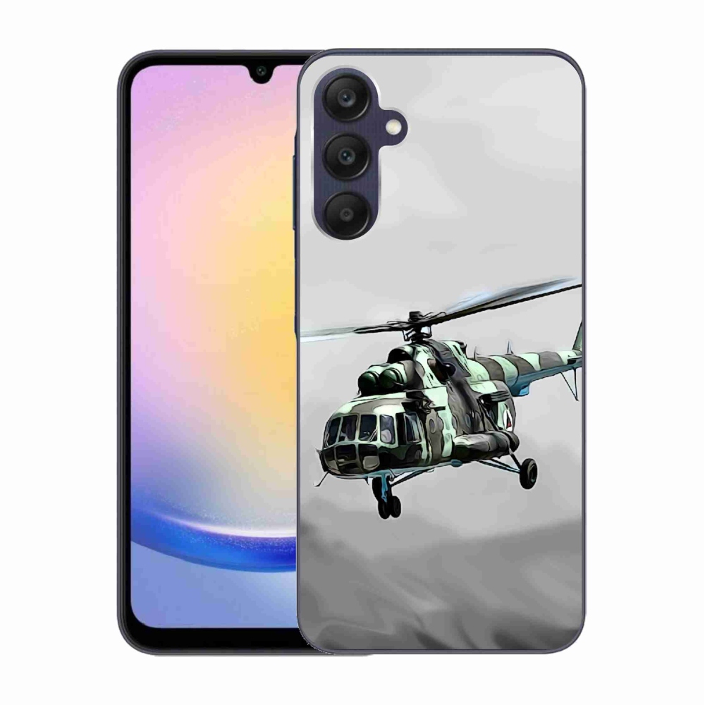 Gél borítás mmCase Samsung Galaxy A25 5G - katonai helikopterhez