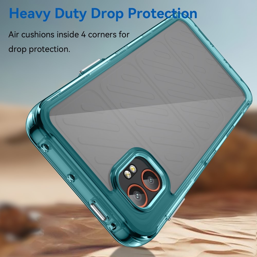Gél tok kemény hátlappal Samsung Galaxy Xcover 7 Pro készülékhez - világoskék színben