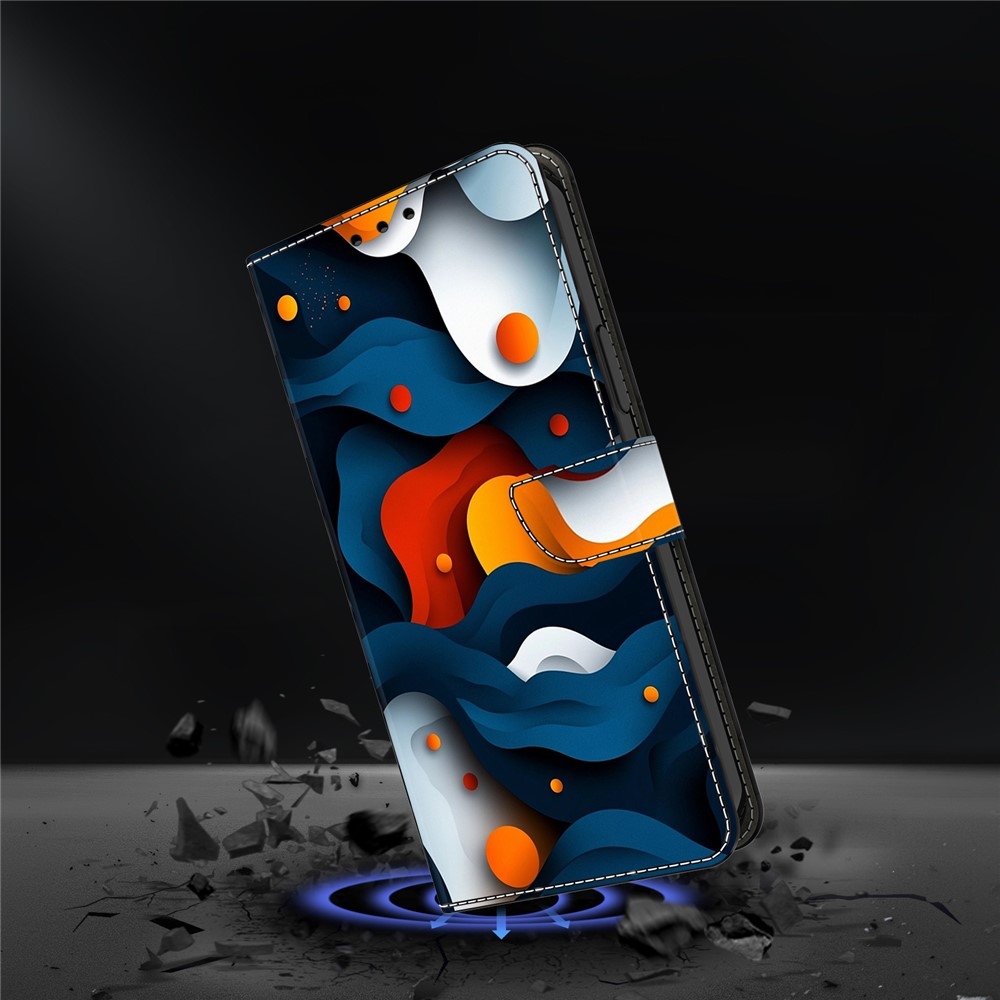 Firmly book tok Samsung Galaxy A17 5G/A26 5G - absztrakt mintás tok Samsung Galaxy A17 5G/A26 5G számára