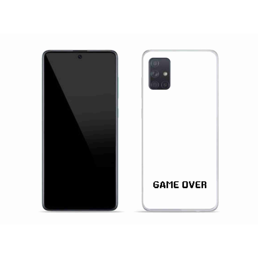 Gél borítás mmCase Samsung Galaxy A51 - játék fehér háttérrel