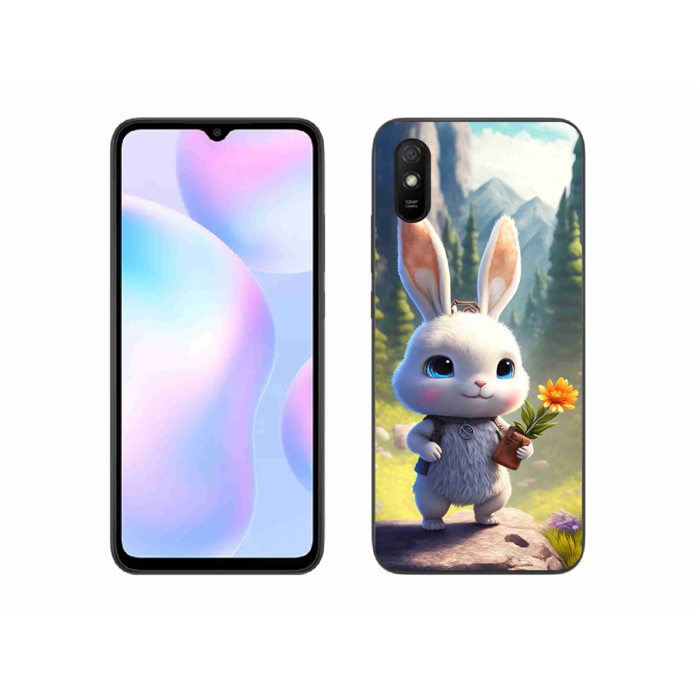 Gél borítás mmCase a Xiaomi Redmi 9A számára - aranyos nyuszi