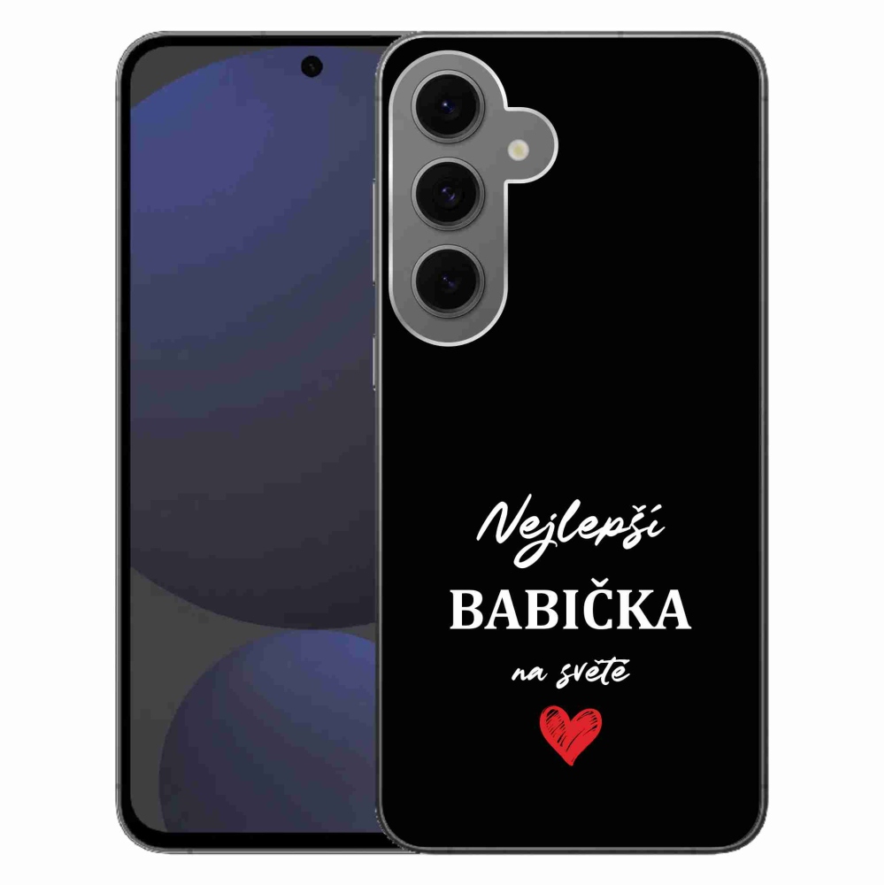 Gél borítás mmCase Samsung Galaxy S24 FE - Best Grandma 1 fekete háttér