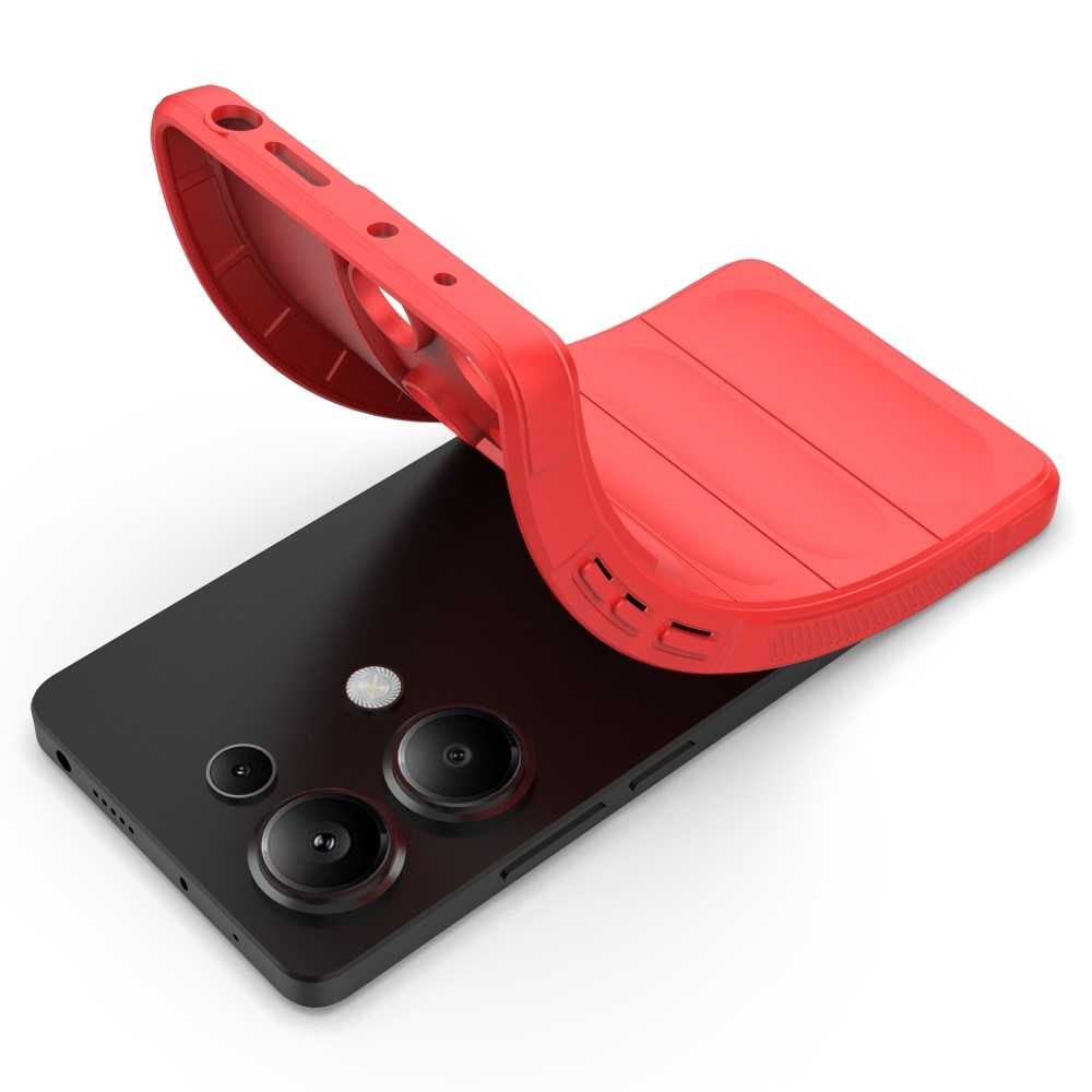 Rugg tartós zselés tok Xiaomi Redmi Note 13 Pro 4G/Poco M6 Pro - piros