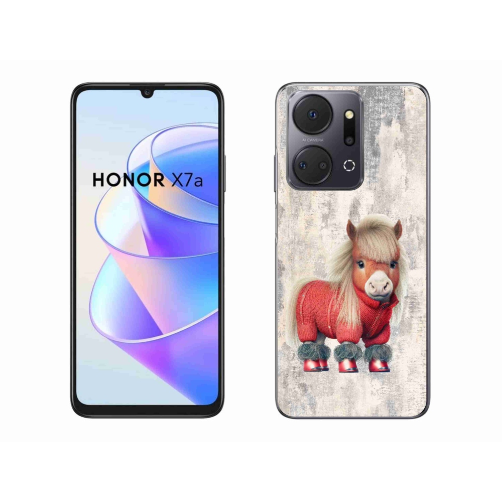 Zselés borítás mmCase a Honor X7a számára - póni pulóverben