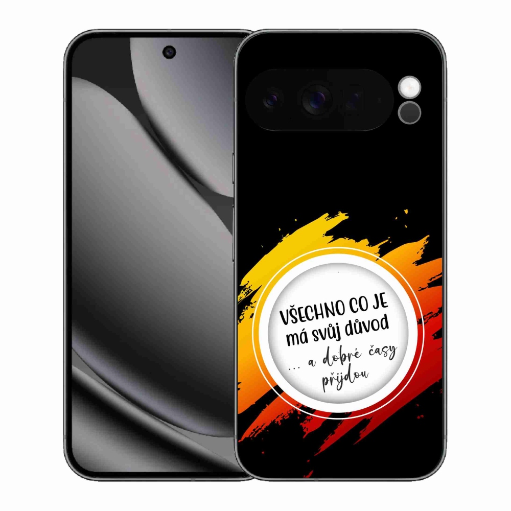 Gél borítás mmCase a Google Pixel 10 Pro XL készülékhez - Idézet 3 fekete háttér