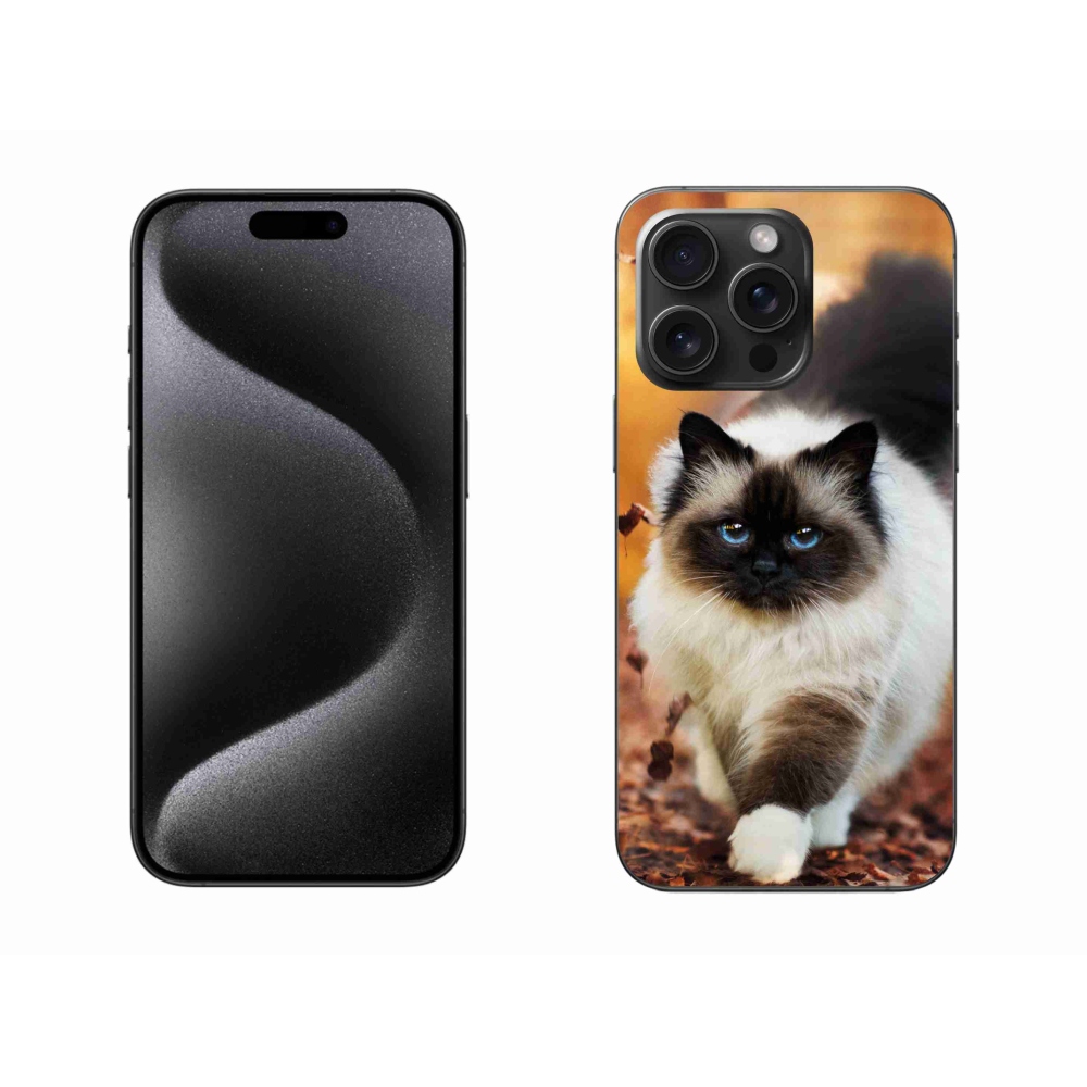 Gél tok mmCase iPhone 15 Pro Max készülékhez - macska