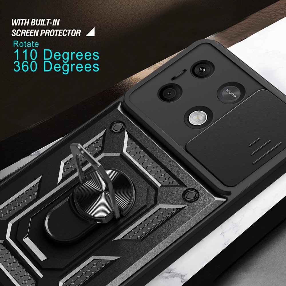 Tartós csúszásbiztos borító Xiaomi Redmi Note 13 5G - fekete