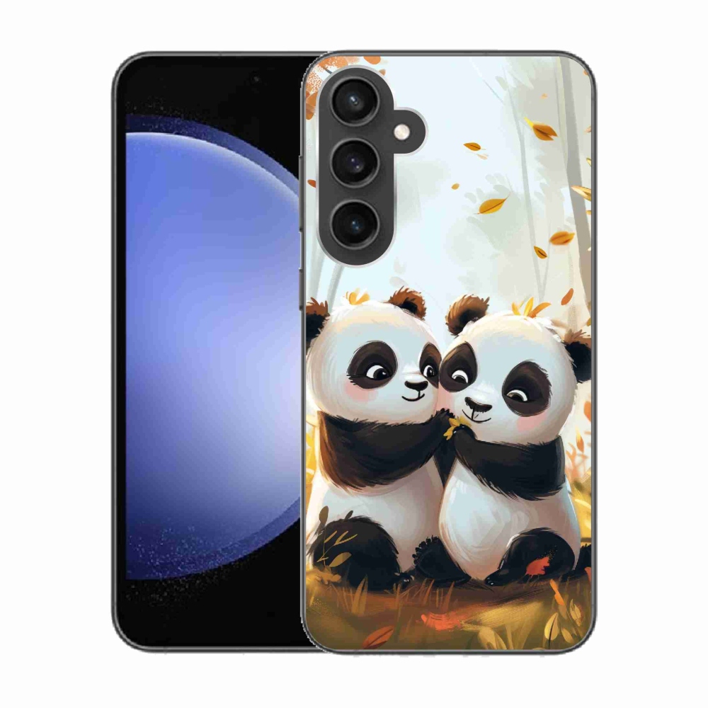Gél védőhuzat mmCase Samsung Galaxy S23 FE készülékhez - pandák