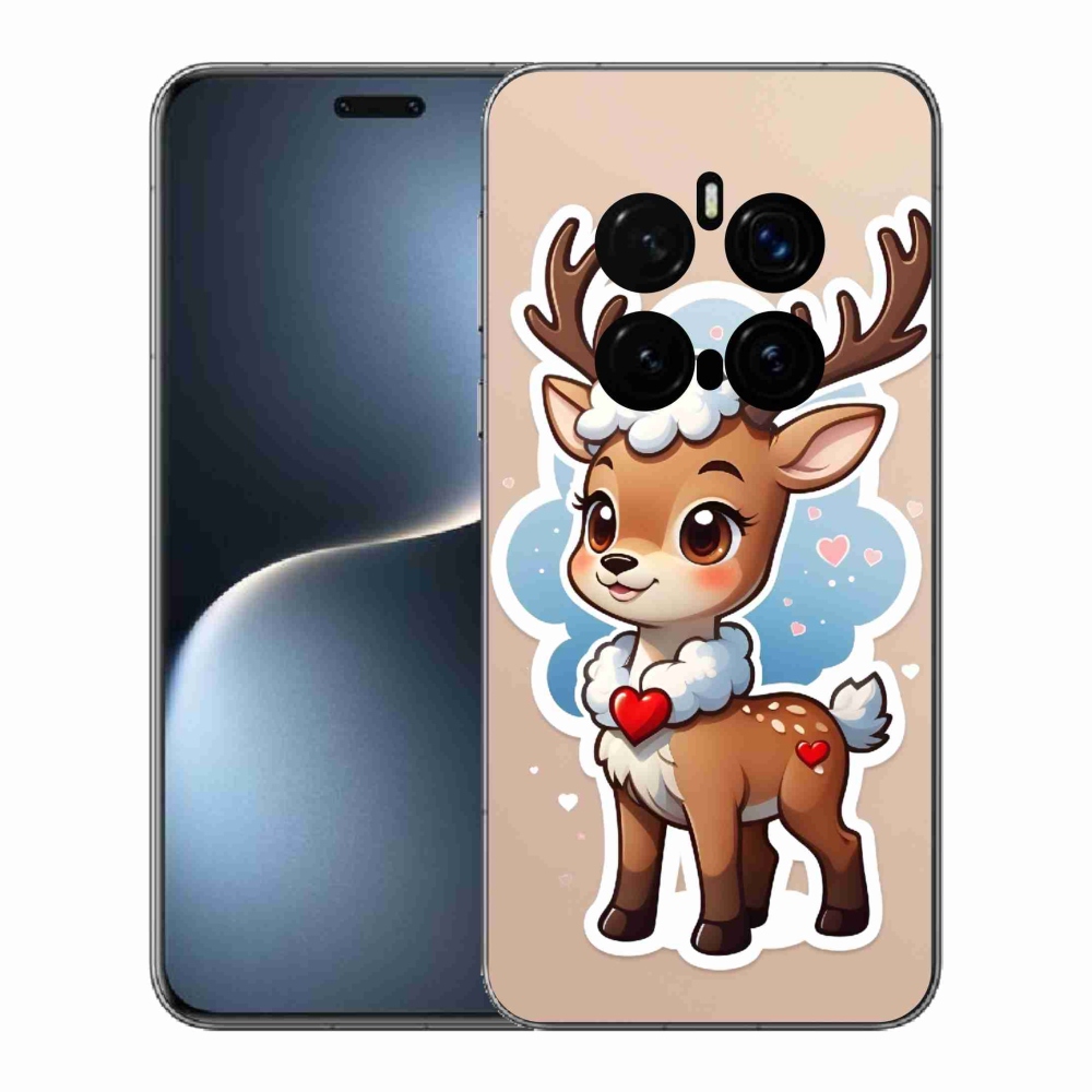 Gél borítás mmCase a Honor Magic 7 Pro 5G készülékhez - rajzfilm rénszarvas