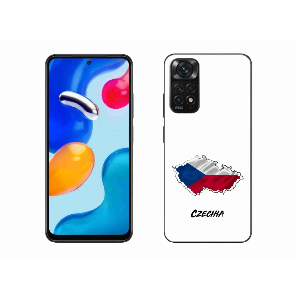 Gél borító mmCase a Xiaomi Redmi Note 11 4G - Csehország fehér háttérrel