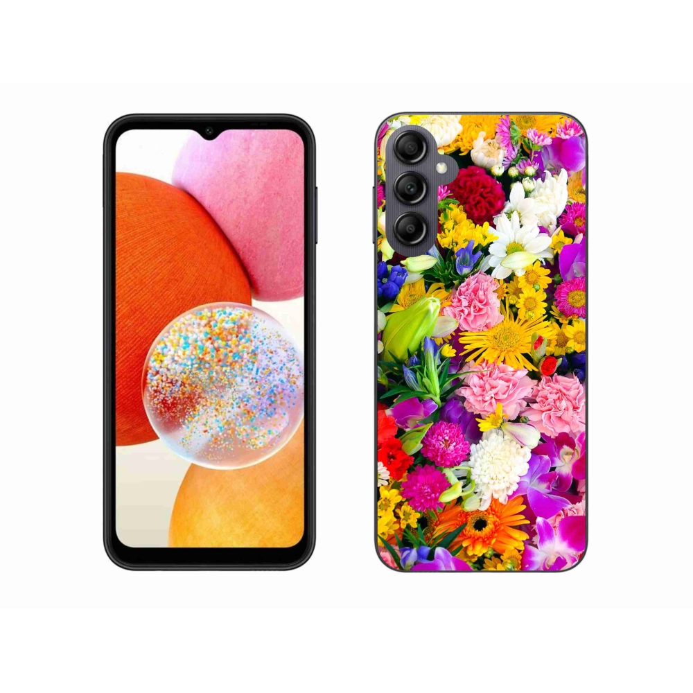 Gél borítás mmCase Samsung Galaxy A14 4G/5G - virágok 12