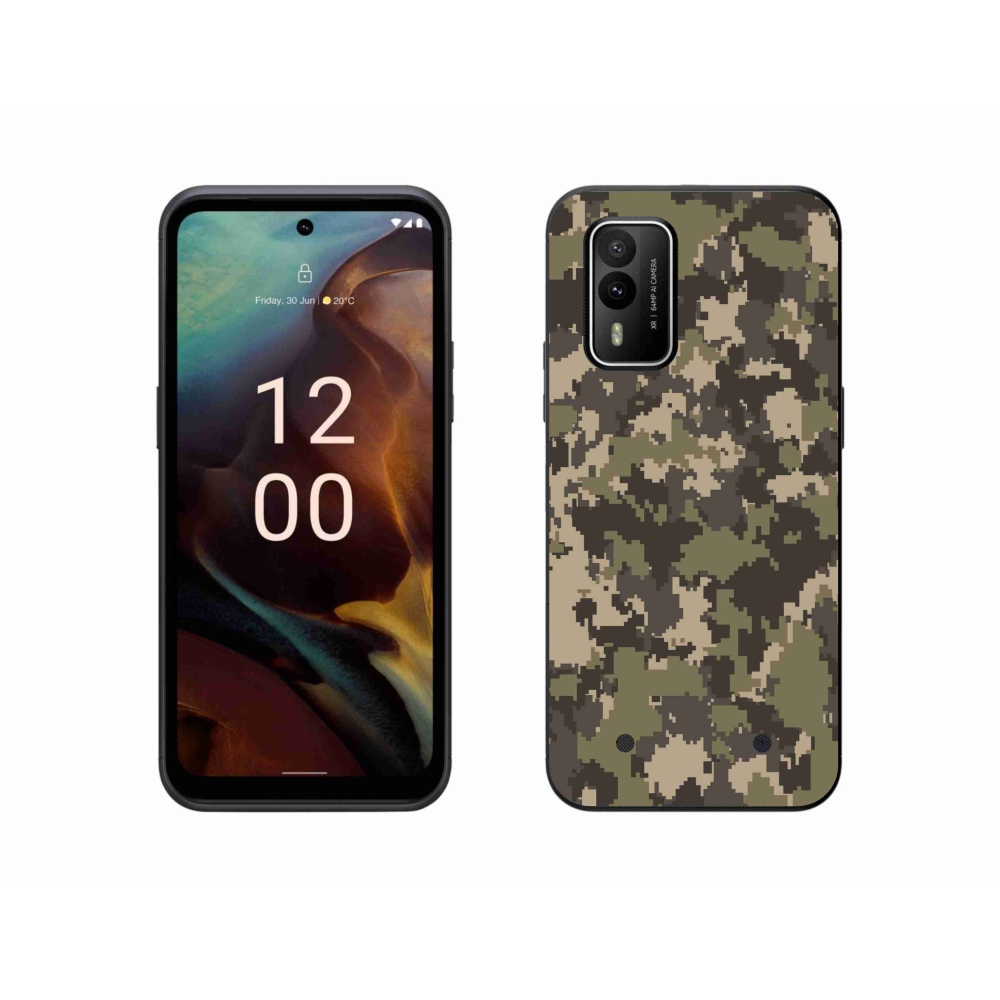 Zselés borítás mmCase a Nokia XR21 készülékhez - terepszínű minta 12