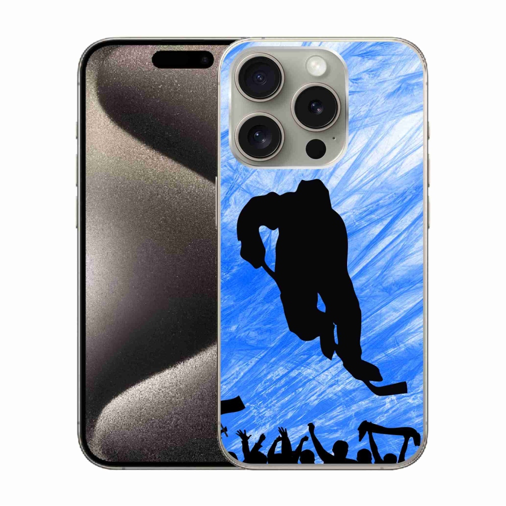 Zselés borítás mmCase iPhone 15 Pro készülékhez - hokijátékos