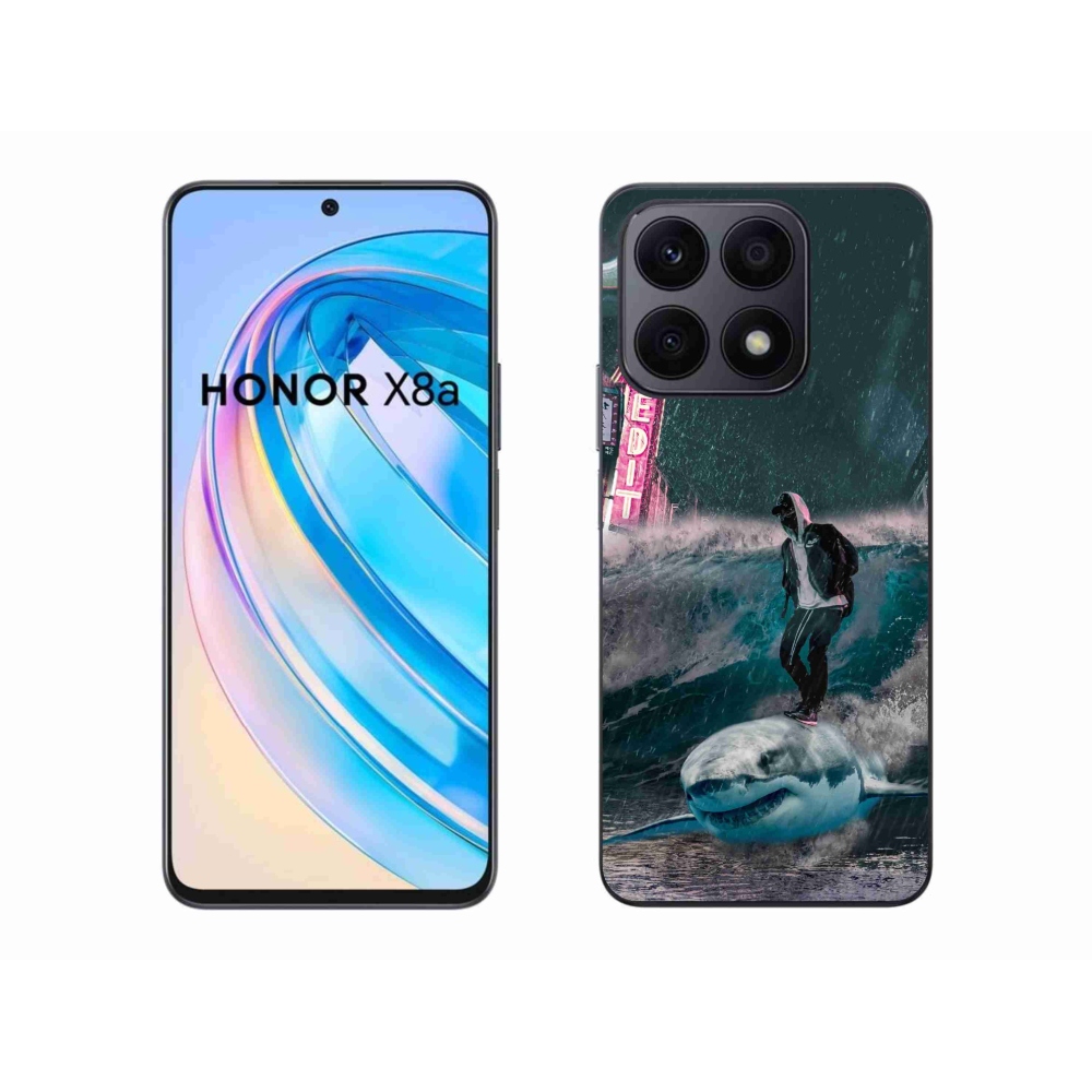 Zselés borítás mmCase a Honor X8a készülékhez - cápa
