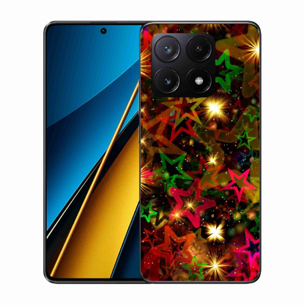 Gél borítás mmCase a Xiaomi Poco X6 Pro 5G számára - színes csillagok