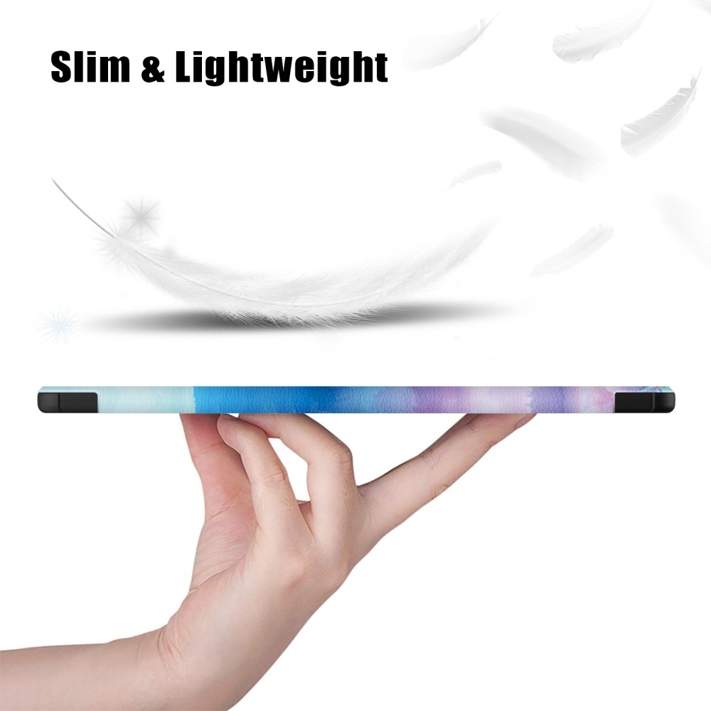 Nyomtatás intelligens záró tok Samsung Galaxy Tab S9 FE+ készülékhez - absztrakt minta