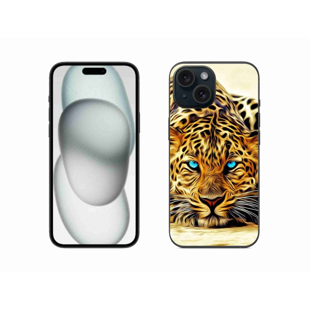 Gél borítás mmCase iPhone 15 készülékhez - rajzfilm tigris