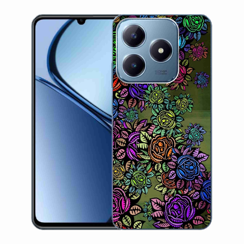Gél borító mmCase a Realme C63 készülékhez - virágok 6
