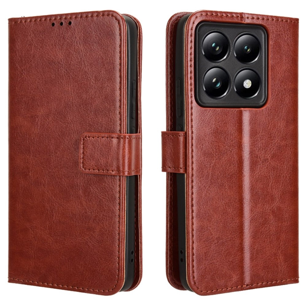 Őrült könyv tok a Xiaomi 14T Pro-hoz - barna