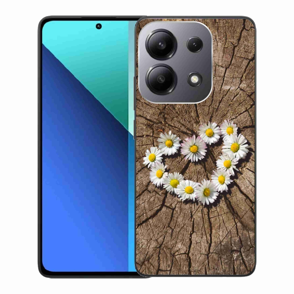 Gél borítás mmCase a Xiaomi Redmi Note 13-hoz - százszorszépek szíve