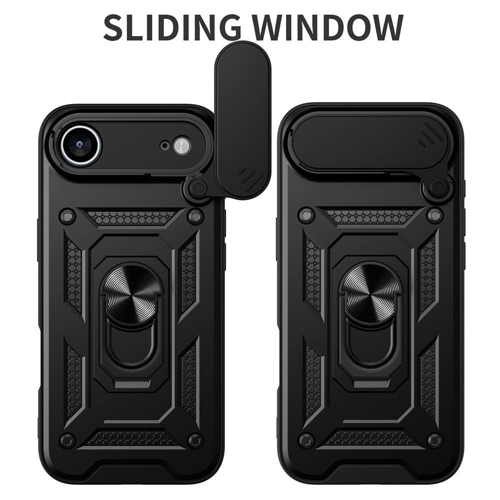 Ring tartós borító iPhone 17 Air készülékhez - Fekete