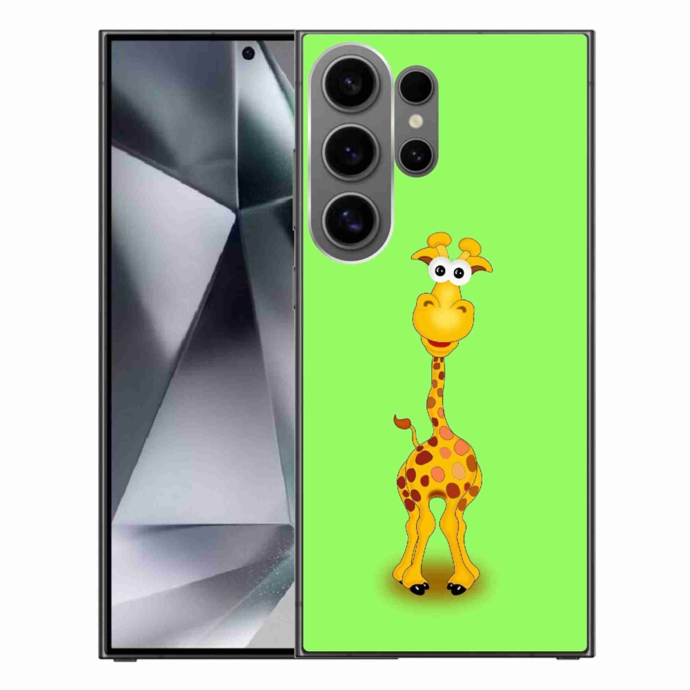 Gél borító mmCase Samsung Galaxy S24 Ultra készülékhez - rajzfilm zsiráf