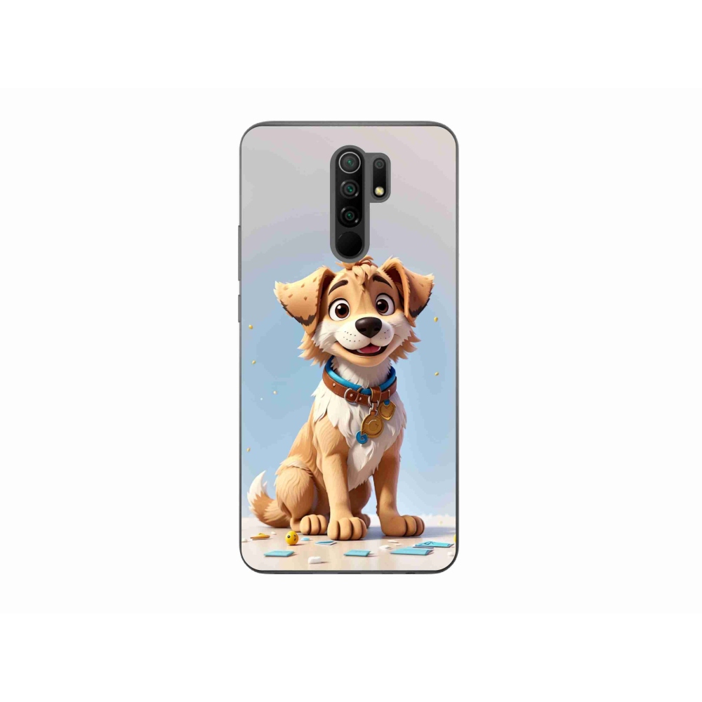 Gél borítás mmCase a Xiaomi Redmi 9-hez - rajzfilm kiskutya