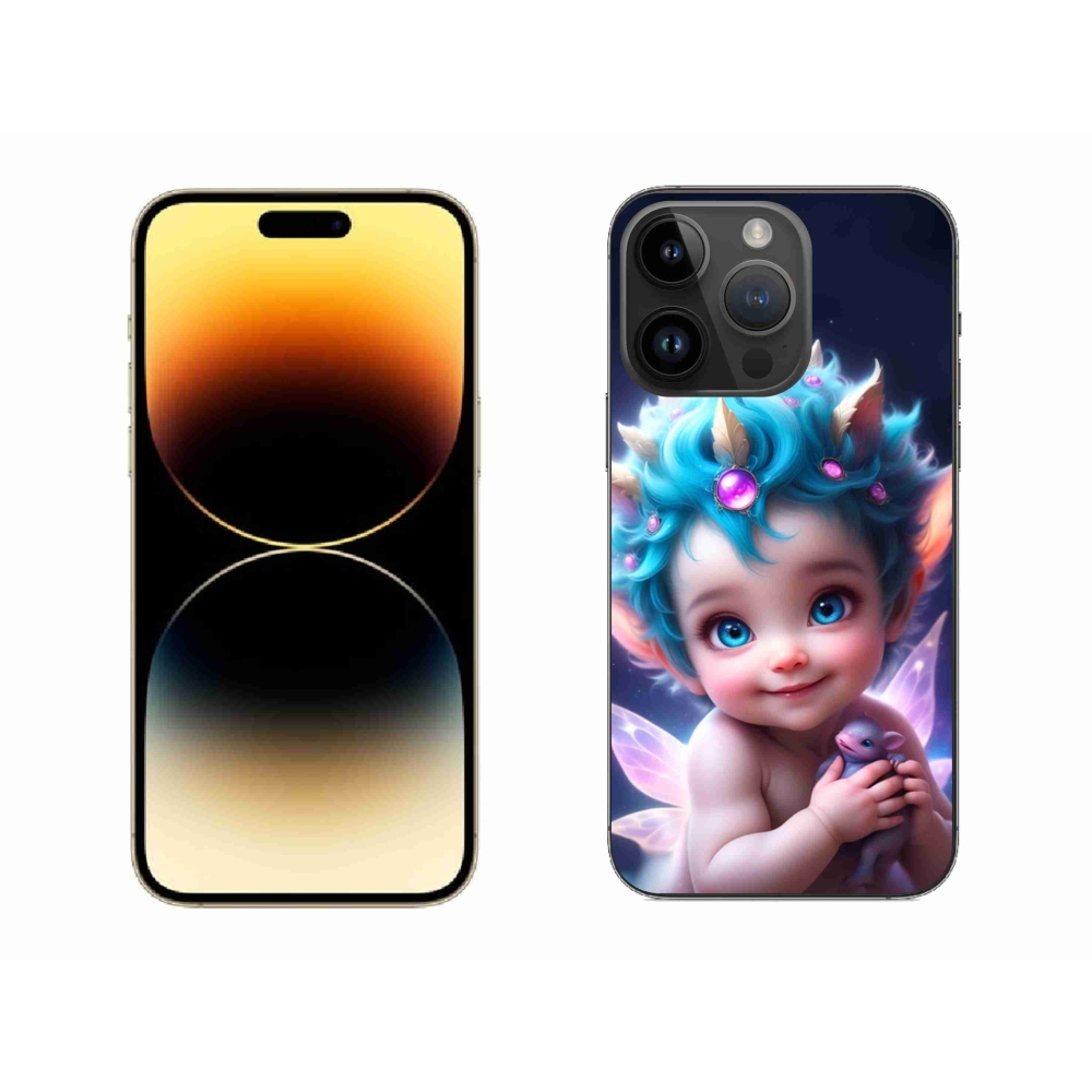 Gél borítás mmCase iPhone 14 Pro Max készülékhez - baba pillangószárnyakkal