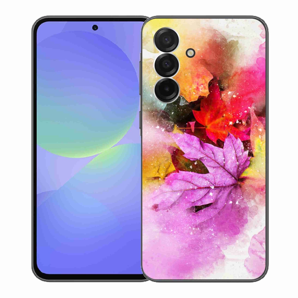 Gél borító mmCase Samsung Galaxy A36 5G - színes levelek - Samsung Galaxy A36 5G - színes levelek