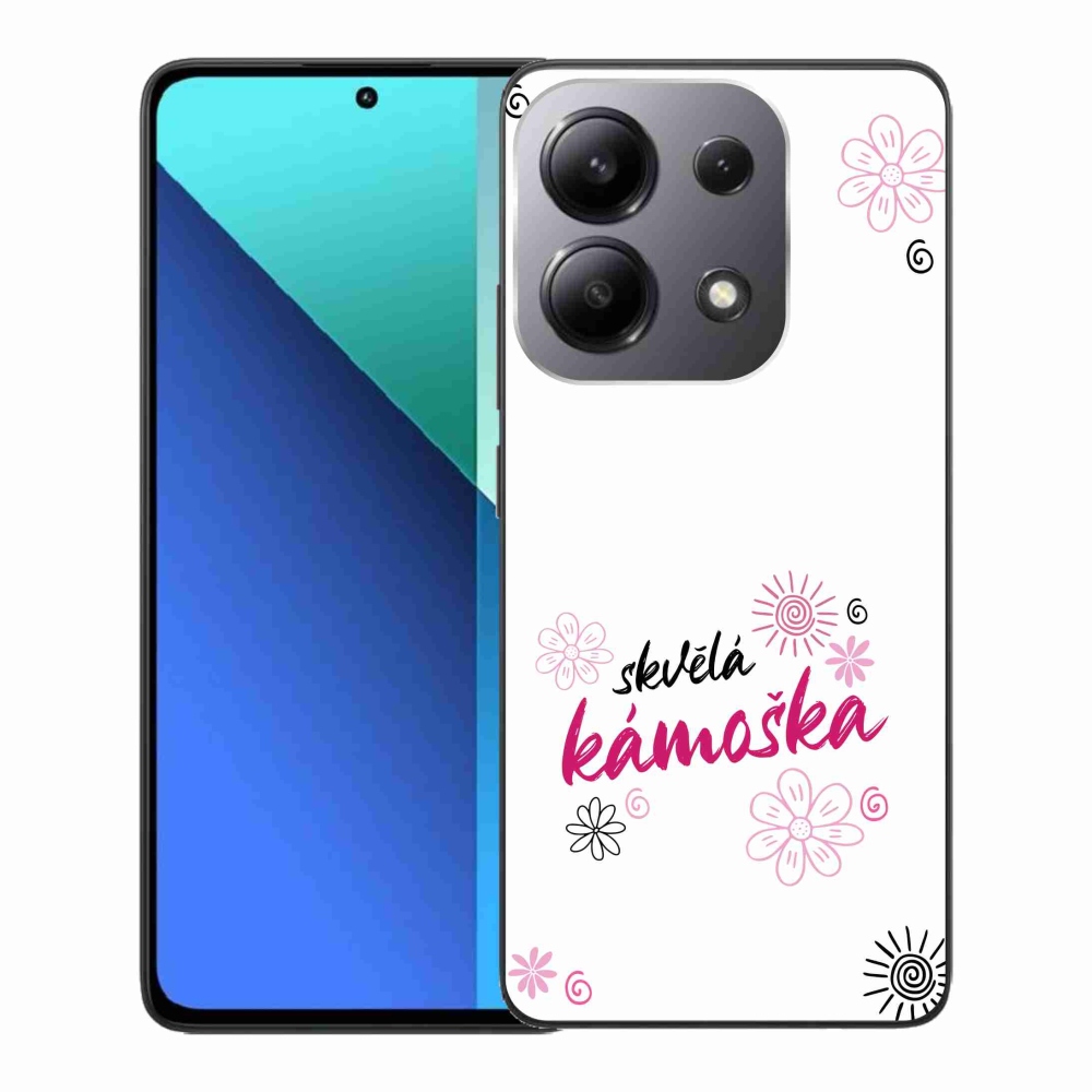Gél borító mmCase a Xiaomi Redmi Note 13 - nagyszerű haver fehér háttérrel