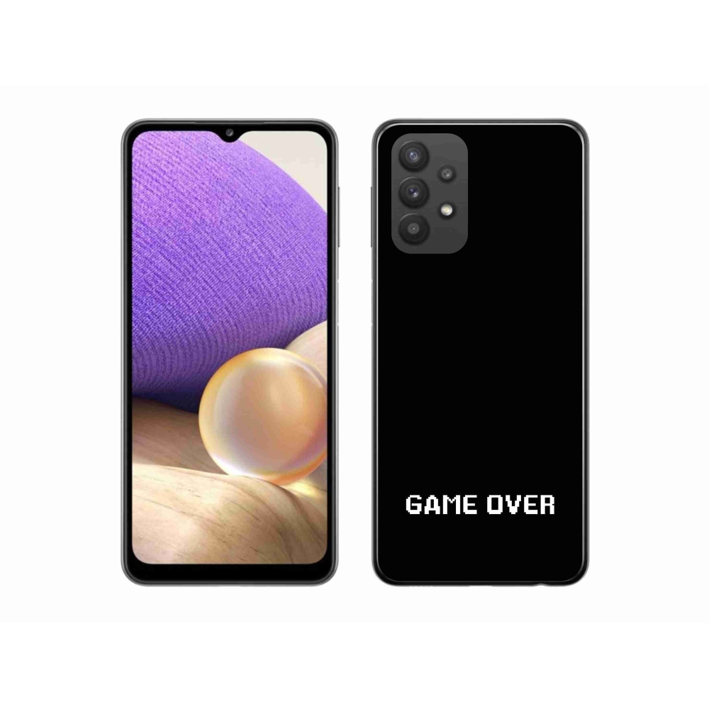 Gél borítás mmCase Samsung Galaxy A32 5G - játék fekete háttérrel