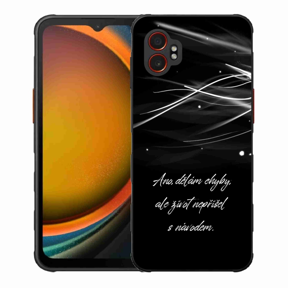 Gél borítás mmCase Samsung Galaxy Xcover 7 Pro - idézem fekete háttér