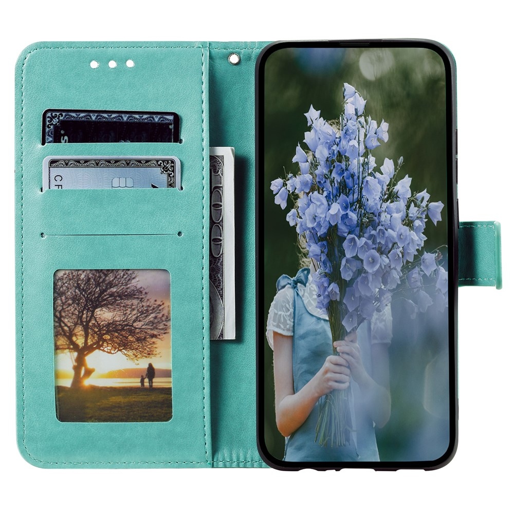 Mandala könyvtáska Samsung Galaxy A26 5G - teal színben