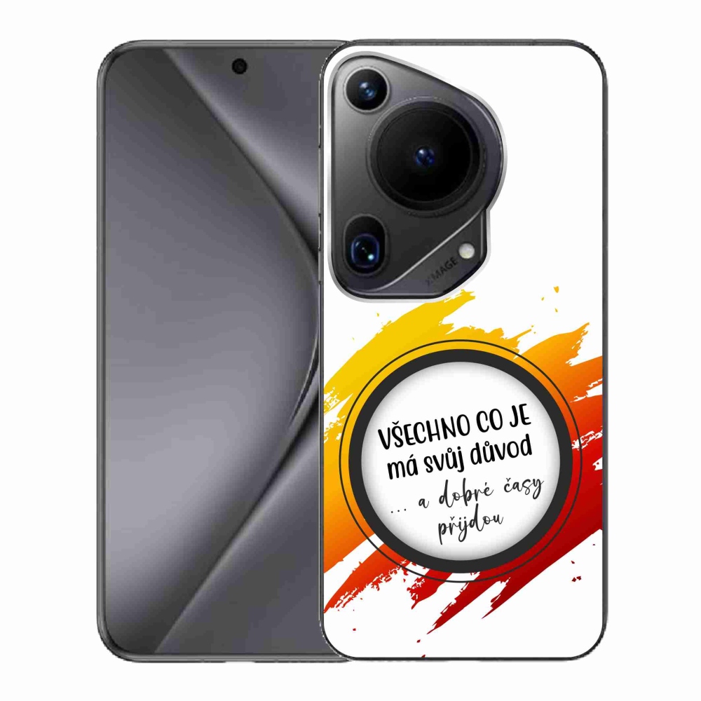 Gél borító mmCase a Huawei Pura 70 Ultra - idézet 3 fehér háttérrel