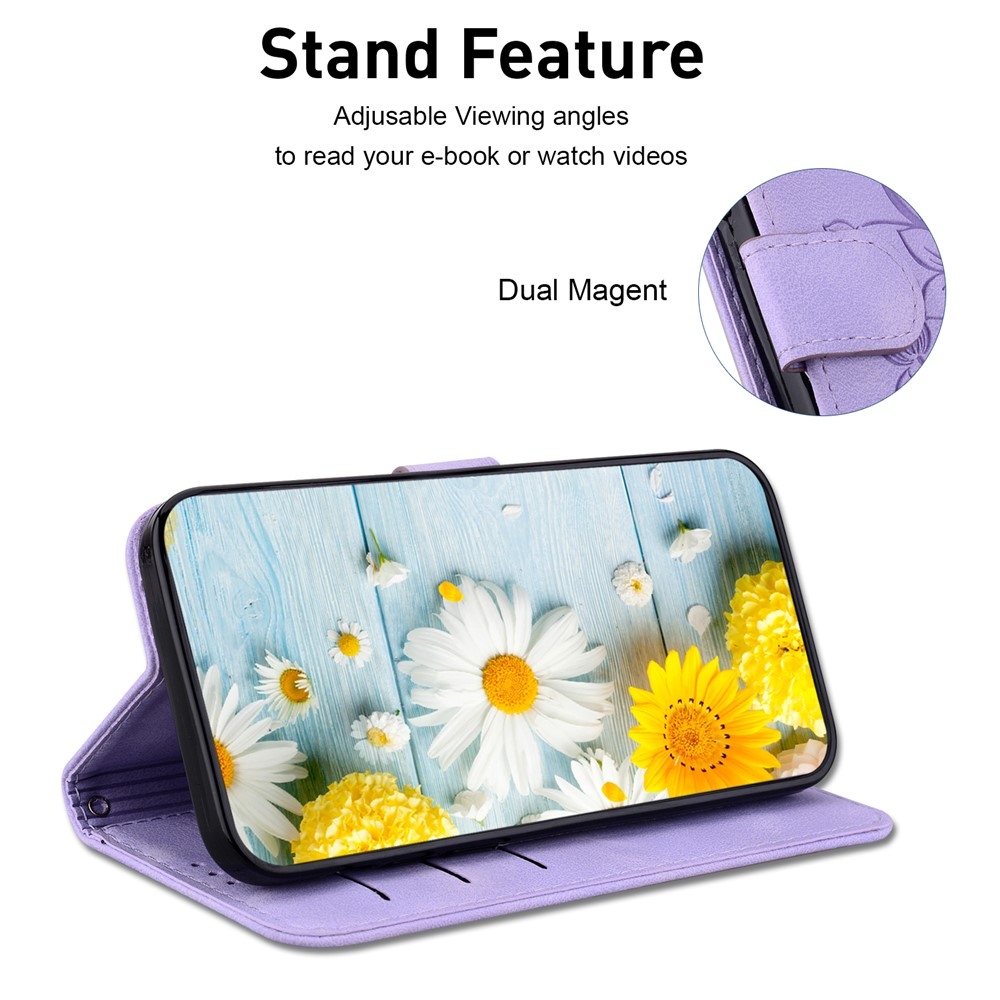 Lily könyv tok Xiaomi Redmi 15C 4G/5G (173mm) - lila