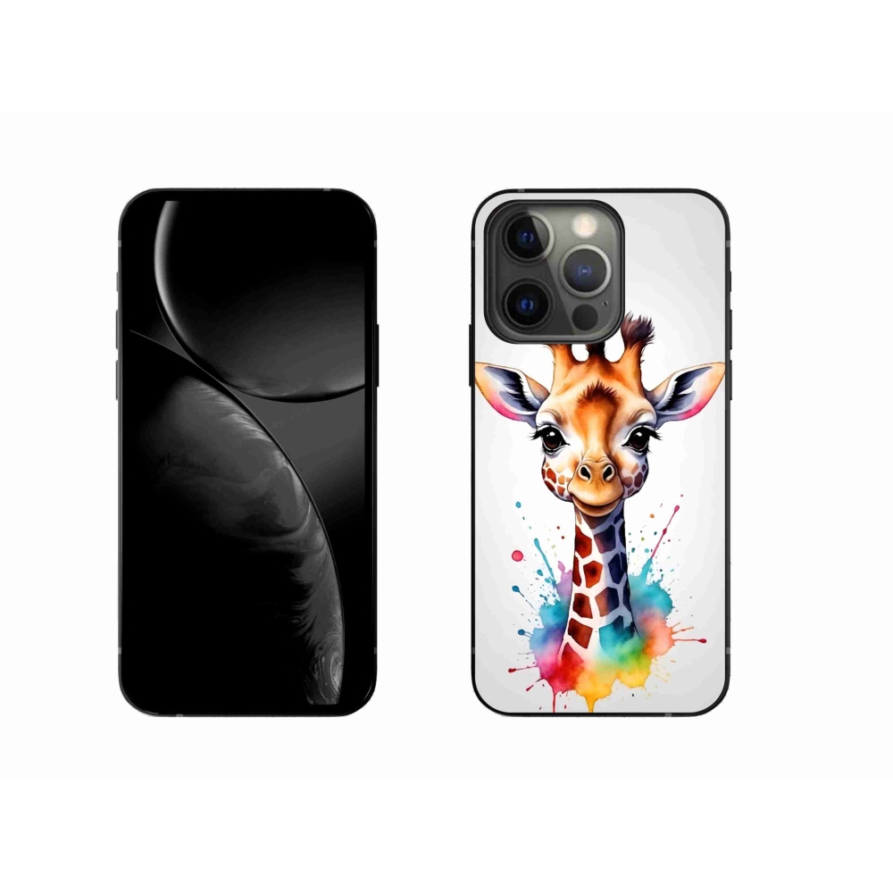 Zselés borítás mmCase iPhone 13 Pro készülékhez - zsiráf 1
