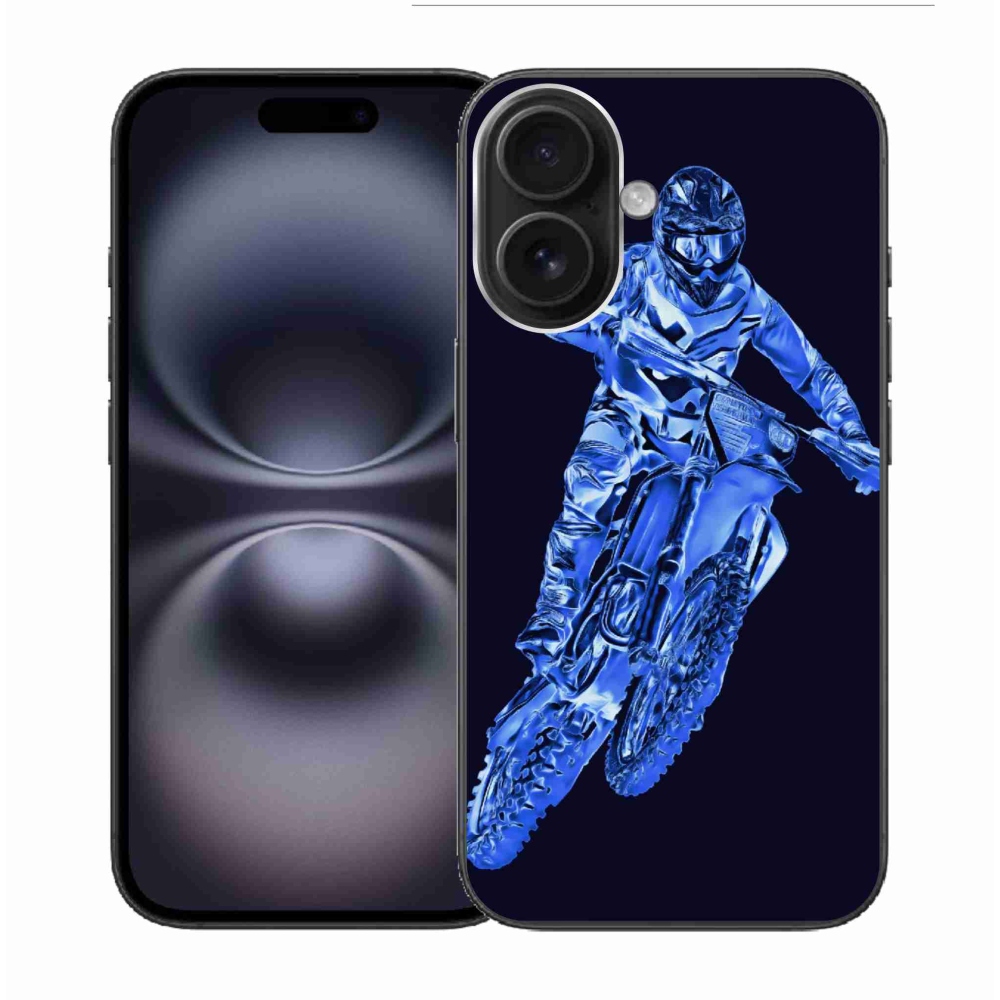 Zselés borítás mmCase iPhone 16-hoz - motocross 1