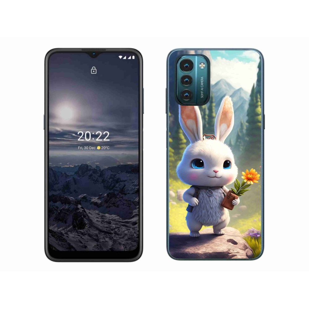 Zselés borítás mmCase a Nokia G11/G21 készülékhez - aranyos nyuszi