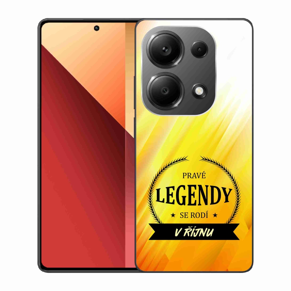 Gél borítás mmCase a Xiaomi Redmi Note 13 Pro 4G/Poco M6 Pro - Legendák októberben sárga háttérrel