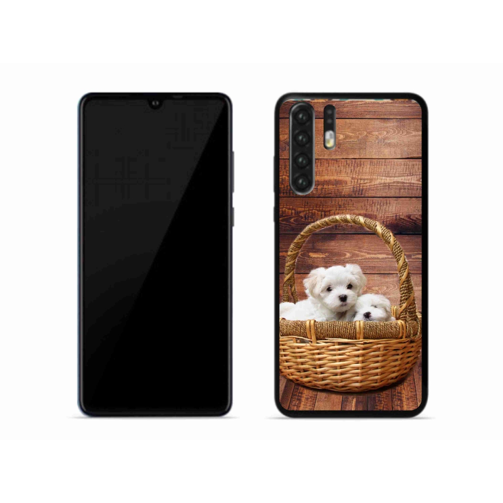 Gél borítás mmCase a Huawei P30 Pro számára - kölyökkutyák