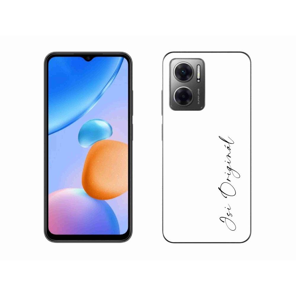 Gél borító mmCase a Xiaomi Redmi 10 5G-hez - te vagy az eredeti fehér háttér